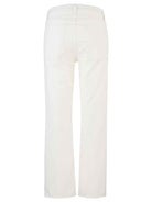 Ecru jeans on a white background