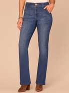 Democracy Ab solution High-Rise Itty Bitty Boot Jeans in Blue - front view