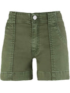 Green shorts on a white background
